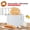 White, variant on Toaster,2 Slice And Removable Crumb With 6 Preset Steel With Manual Temperature And Stainless With Manual Stop Manual Stop And Preset Temperature And 6 Preset Temperature Slice 6 Wide