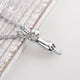 thumbnail image 1 of Moda Gato Colgante Collar Gato cineraria cineraria cineraria Colgantes Joyería Conmemorativa Cenizas de Animales Colgantes Cremación de Mascotas, Cadena de Declaración - Plata Fernando Collar Chian, 1 of 7