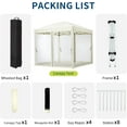 thumbnail image 5 of 8'x8' Instant Pop-Up Canopy Tent with Removable Mosquito Netting & 2 Zipper Doors, Portable Outdoor Shelter for Camping, Backyard, Picnic - Includes Wheeled Carry Bag 10x10FT 6-SidedPop Up Ga zeboTen, 5 of 8