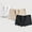 White+Black+Beige, variant on Summark Basics Womens Soft Brushed Active Yoga Stretch Mini -Bike Short Boxer Briefs