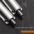 thumbnail image 2 of Botón de pestillo autoelástico de acero inoxidable, pestillo de puerta engrosado, pestillo de montaje abierto, pestillo de resorte antirrobo para puerta de madera de baño público, 2 of 3