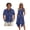 Celestial Vibrant Stars, variant on Xixirimido Abstract Leaves Blue Print Matching Couple Outfits Men’s Button-down Hawaiian Shirt Women Sleeveless Midi Dress with Pocket Couples Matched Summer Outfits for Beach Vacation, Size 2XL