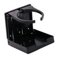 thumbnail image 1 of 2 portavasos de nailon negro plegable ajustable para barco, coche marino. 2 piezas, 1 of 8