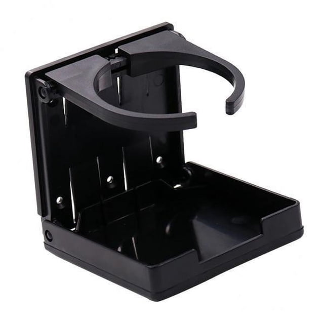 2 portavasos de nailon negro plegable ajustable para barco, coche marino. 2 piezas