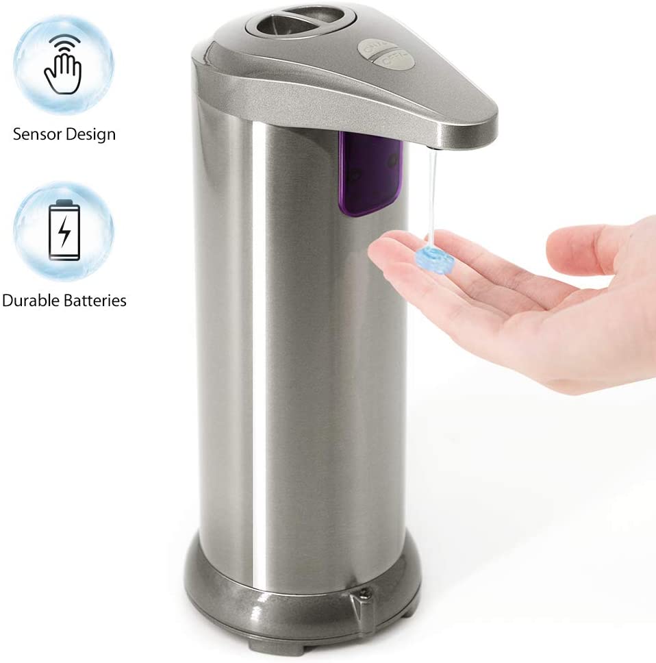 Touchless High Capacity Automatic Foaming Soap Dispenser Equipped w//Infrared Motion Sensor Waterproof Base Suitable for Bathroom Kitchen Hotel Restaurant Automatic Soap Dispenser