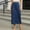 Dark Blue Skirts for Women, variant on Summer up to 65% off kttectoa Pencil Skirts Button Down Denim Skirt with Pocket Womens Skirts Solid Skirts Elastic Mid Waist Mid-Length Skirt for Ladies Trendy Cocktail Party