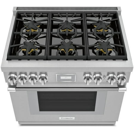 Thermador - ProHarmony 5.0 Cu. Ft. Freestanding Gas Convection Range – Liquid Propane Convertible - Stainless steel