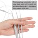 thumbnail image 3 of Aguja de tejer circular de aluminio Uxcell de 16 pulgadas (40 cm) Talla US 2.5 (3 mm), 3 of 6