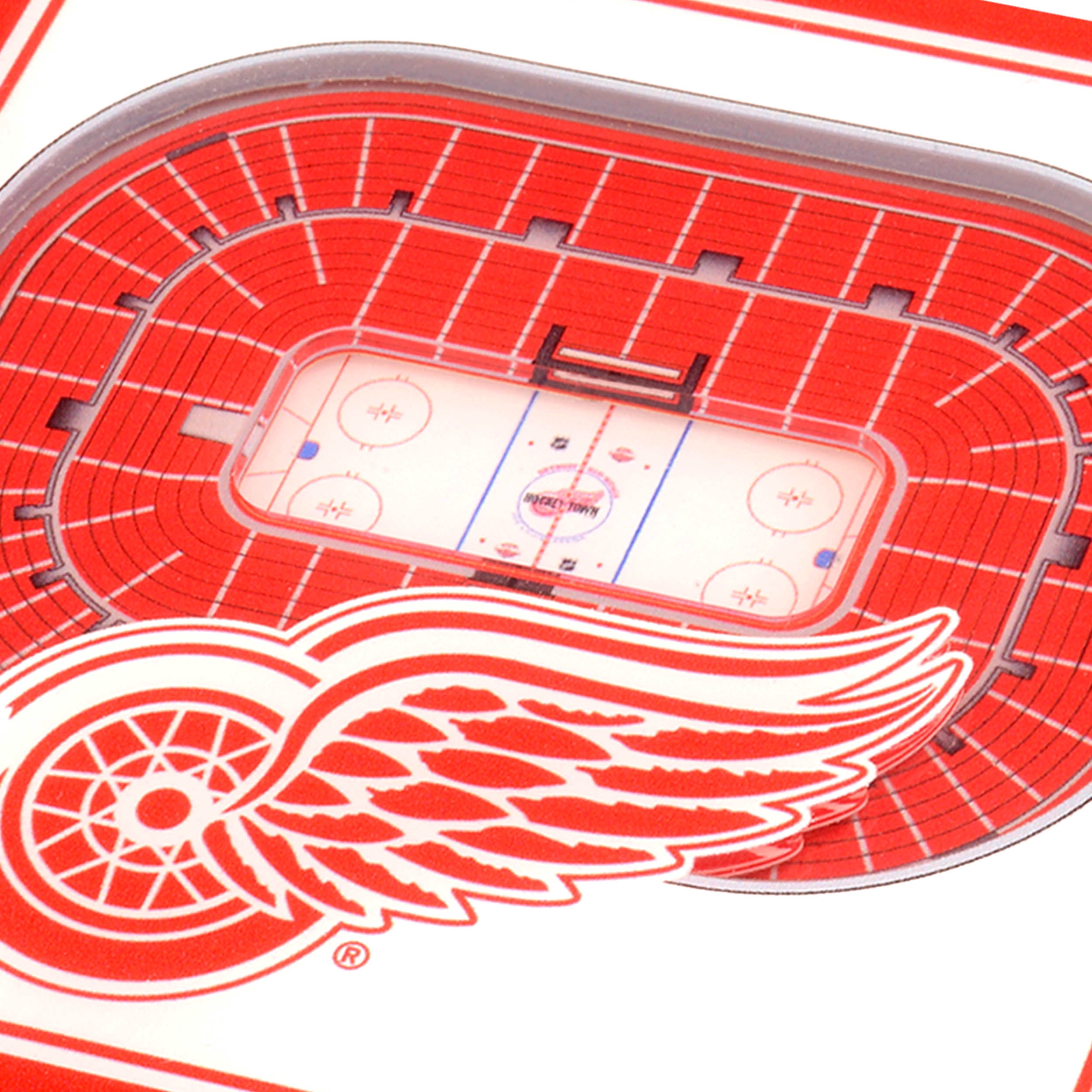 YouTheFan NHL Detroit Red Wings Stadiumview Cribbage