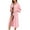 Pink, variant on EA'S SECRET 100% Cotton Robe for Women Zipper Front Womens Robes Knee Length Kimono Bathrobe Summer Loungewear Lightweight Housecoat(Dusty Rose,L)