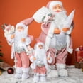 thumbnail image 5 of Decoración de Papá Noel de 30/45 cm, estatua de Papá Noel blanca, decoración para fiestas navideñas, feliz año nuevo 2024, 5 of 5
