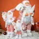 thumbnail image 5 of Decoración de Papá Noel de 30/45 cm, estatua de Papá Noel blanca, decoración para fiestas navideñas, feliz año nuevo 2024, 5 of 5