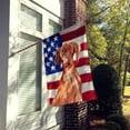thumbnail image 2 of Patriotic USA Vizsla House Flag, 2 of 4