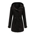 thumbnail image 6 of Skpblutn Women'S Jacket Coats Lightactive Outdoor Trench Windbreaker With Hood Lightweight Plus Size For Girls Black S, 6 of 9