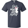 thumbnail image 3 of Inktastic Hunting Girls Hunt Too Only Prettier with Doe and Arrow T-Shirt, 3 of 5
