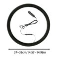 thumbnail image 3 of Heated Steering Wheel Cover, Elastic Stretch Steering Wheel Cover, Car Steering Wheel Warmer, Universal 15 inch Hand Warming Steering Wheel Protector Fits for Car Truck SUV, 3 of 9