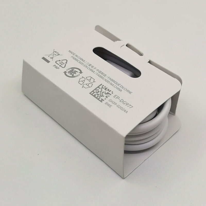 Original Samsung Galaxy S21 Super Fast Charger USB Type C Kit, PD 25W Type C Wall Charger and USB C to USB C Fast Charging Cable - White
