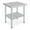 No backsplash, variant on ChaoLink Stainless Steel Prep Table,36*24" Kitchen Work Tables with Wheels,NSF Commercial Worktable for Restaurant and Home