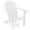 Blanc, variante sur Costway Chaise Adirondack de Patio avec Siège Incliné, Dossier Haut et Larges Accoudoirs, Rouge