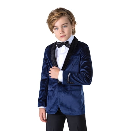 OppoSuits Deluxe Boys Blazers BOYS Dinner Jacket - Deep Navy - US 6Y Blue