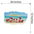 thumbnail image 4 of Watercolor Decal You Are My Sunshine Bedroom Wall Decal for Children Vibrant Floral Sea View Background Art Cute Themed Room Décor - Size: 20 In x 12 In, 4 of 5