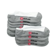 Wilson - Men's Performance No-Show Socks, White 5-Pack