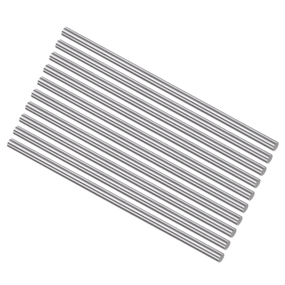 Uxcell Round Metal Rods 6.5mm x 200mm High Speed Steel (HSS) Lathe Bar Stock Tool 10 Pieces