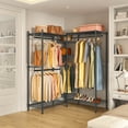 thumbnail image 5 of VIPEK L6 L Shape Clothing Rack 5-Tier Wire Garment Rack, 46.5" L x 46.5" W x 76.4" H, Max Load 850LBS, Black, 5 of 8