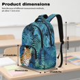 thumbnail image 3 of Kuiaobaty Leopard Print Backpack Set with Pencil Case for Boys 8-12 Monstera Print Backpack and Lunch Bag Lightweight Bookbag and Bottle Holder with Strap for School, 3 of 7