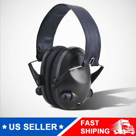Folding Electronic Hearing Protection Ear Muffs Noise Blocking