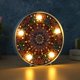 thumbnail image 3 of Mandala DIY especial completo taladro diamante pintura LED luz bordado noche lámparas Likrtyny decoración de arte, 3 of 9