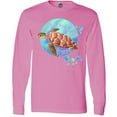 thumbnail image 3 of Inktastic Fort Lauderdale, Florida Swimming Sea Turtle with Bubbles Long Sleeve T-Shirt, 3 of 5