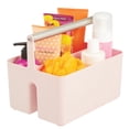 thumbnail image 6 of mDesign Plastic Shower Caddy Storage Organizer Utility Tote - Light Pink/Satin, 6 of 8