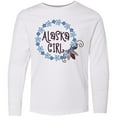 thumbnail image 3 of Inktastic Alaska Girl Forget-me-not Flower Long Sleeve Youth T-Shirt, 3 of 5
