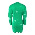 thumbnail image 4 of Seyurigaoka Women Christmas Knitted Dress, Round Collar Close-fitting One-piece, 4 of 5