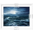 thumbnail image 5 of Art.com Original Oil Painting Showing Waves in Ocean or Sea on Canvas. Modern Impressionism, Modernism,Mari Art Print by Boyan Dimitrov, White Frame Wall Art, 40" x 32", 5 of 5