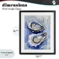 thumbnail image 4 of Stupell Industries Tropical Oysters On The Half Shell Black Framed Print Under Glass, 13 x 16, by Creative Studio, 4 of 8