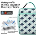 thumbnail image 2 of Marble Modern Geometric Flowers Abstract Lunch Box Tote for Men Women Insulated Thermal Food Container Bag for Office Work Picnic Reusable, 2 of 6