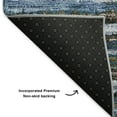 thumbnail image 3 of Addison Rugs Mayfield Washable Traditional Stripes Blue Rectangle Rug, 3' x 5', 3 of 6