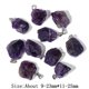 thumbnail image 3 of Colgantes de turmalina negra irregulares naturales, colgante de dijes crudos de forma libre, colgante de piedra curativa de yoga para fabricación de joyas hechas a mano, 3 of 5