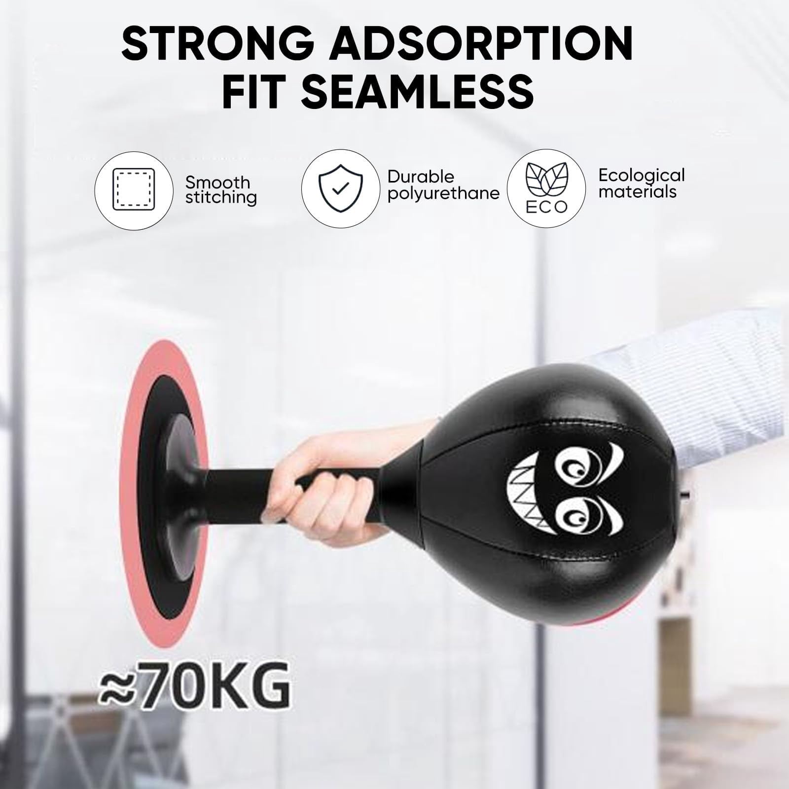 Desktop Punching Bag Suction Cup Punch Ball for Office Desk Glass Tile Heavy Duty Stress Relief Boxing Ball with Pump for Adults