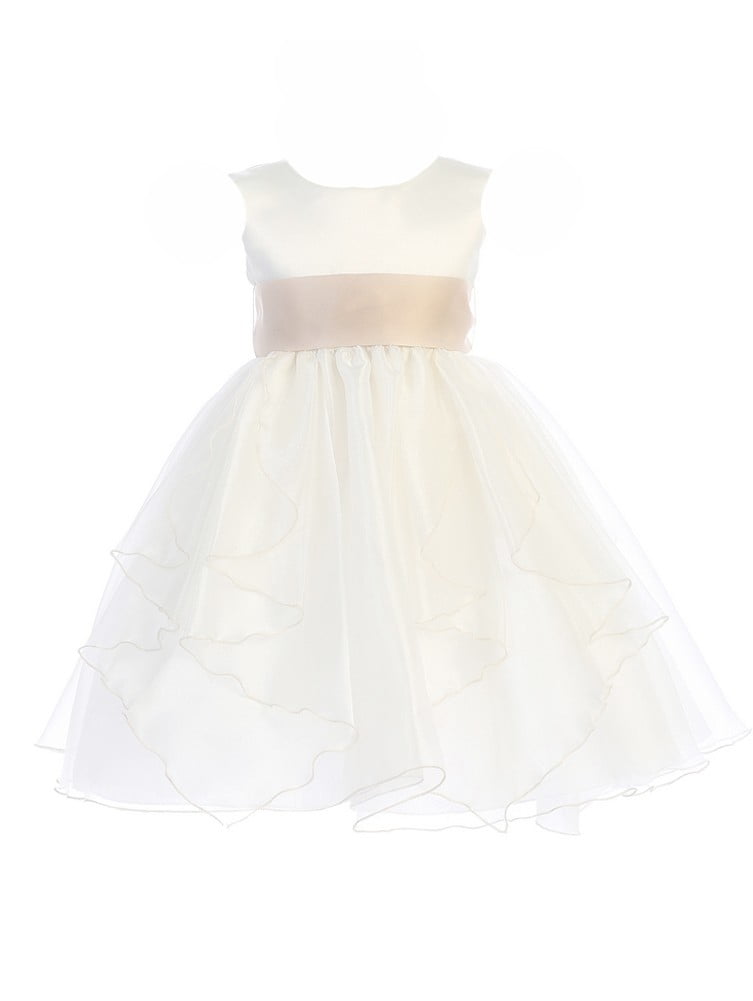 walmart ivory flower girl dresses