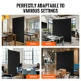 thumbnail image 2 of KFFKFF Space Partition, One-Panel Privacy Barrier, 6FT Indoor Privacy Shield, Segregation Screen for Spaces, Standalone Partition Panel for Workspace, Sleeping Area, Black, 2 of 9