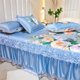 thumbnail image 3 of Yuarrent Lujosa auxiliar de mármol S Para Sala, mesita de noche moderna de roble con lámparas únicas, suave Donotbleach Juegos de cama estilo europeo, 3 of 6