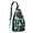 Greenish-blue-87, variant on Cartoon Dino Sling Backpack - Cute Jurassic Pattern Shoulder Bag, Fashionable Travel Pack for Women & Men