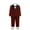 czb# Wine228, variant on CUZIBR Christmas Outfit For Kids Boys Formal Suits Four Piece Shirt Tuxedo Gentlemen Solid Color Jacket Shirts Trousers Bowtie Wedding Party Activist Dress Wear Cute Winter Outfits,Black,2-3 Years