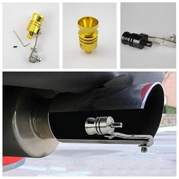 Anvazise Durable Car Turbo Sound Muffler Exhaust Pipe Blow-off Vale Simulator Whistle Black One Size