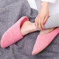 thumbnail image 2 of Womens Cotton Lightweight Home Slippers With Memory Foam, Washable House Slippers For Women, Comfy Bedroom Summer Slippers Indoor Slip On, 2 of 6