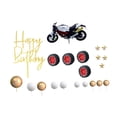 thumbnail image 4 of Adorno para tarta de cumpleaños, decoración para fiesta de motos, decoración para tartas Estilo C, 4 of 9