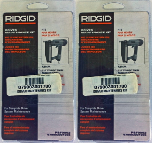 Ridgid R250sfa Finish Nailers Driver Maintenance Kits #079003001700-2PK
